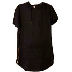 Bleecker & Mercer Hooded Tunic Dress - Witchy Grunge